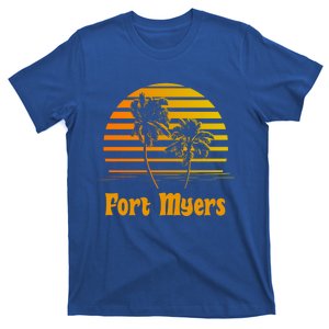 Fort Myers Florida Sunset Palm Trees Beach Vacation Cool Gift T-Shirt