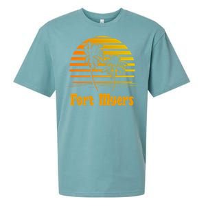 Fort Myers Florida Sunset Palm Trees Beach Vacation Cool Gift Sueded Cloud Jersey T-Shirt