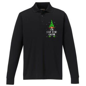 Funny Matching Family The Cat Dad Gnome Christmas Gift Performance Long Sleeve Polo