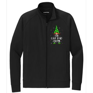 Funny Matching Family The Cat Dad Gnome Christmas Gift Stretch Full-Zip Cadet Jacket