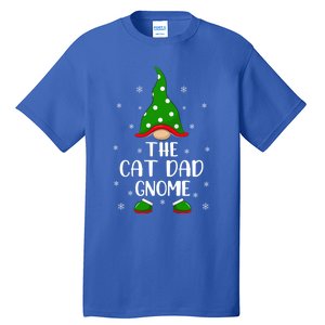 Funny Matching Family The Cat Dad Gnome Christmas Gift Tall T-Shirt