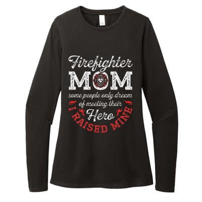 Firefighter Mom Firewoman Proud Moms Mother's Day VintageGift Womens CVC Long Sleeve Shirt