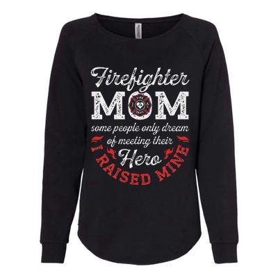 Firefighter Mom Firewoman Proud Moms Mother's Day VintageGift Womens California Wash Sweatshirt