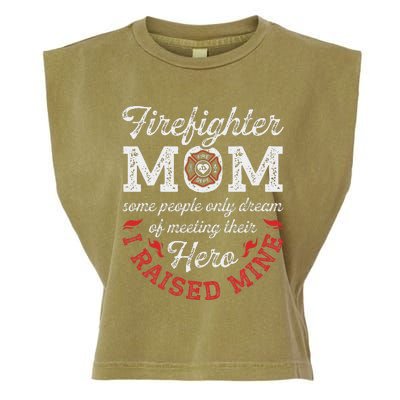 Firefighter Mom Firewoman Proud Moms Mother's Day VintageGift Garment-Dyed Women's Muscle Tee