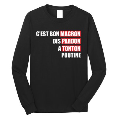 Funny Macron Long Sleeve Shirt