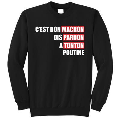 Funny Macron Tall Sweatshirt