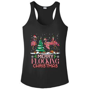 Flamingo Merry Flocking Christmas Funny Xmas Gift Ladies PosiCharge Competitor Racerback Tank