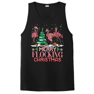 Flamingo Merry Flocking Christmas Funny Xmas Gift PosiCharge Competitor Tank