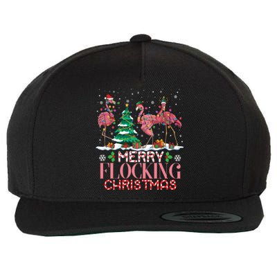 Flamingo Merry Flocking Christmas Funny Xmas Gift Wool Snapback Cap