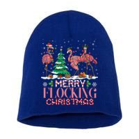 Flamingo Merry Flocking Christmas Funny Xmas Gift Short Acrylic Beanie