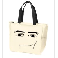 Foblox Man Face Meme Funny Costume Tees Zip Tote Bag