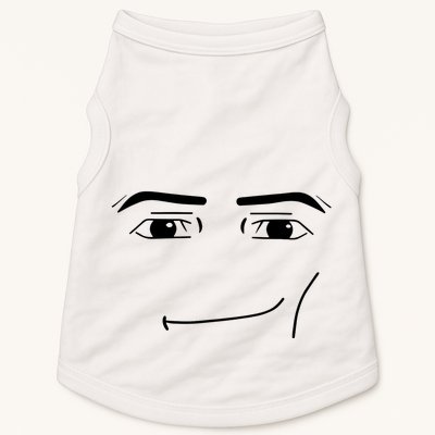 Foblox Man Face Meme Funny Costume Tees Doggie Tank
