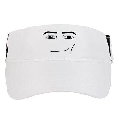 Foblox Man Face Meme Funny Costume Tees Adult Drive Performance Visor