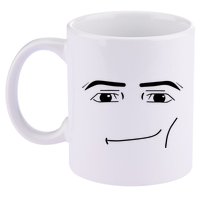 Foblox Man Face Meme Funny Costume Tees 11oz C Handle Ceramic Mug