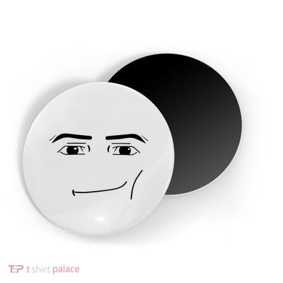 Foblox Man Face Meme Funny Costume Tees Magnet