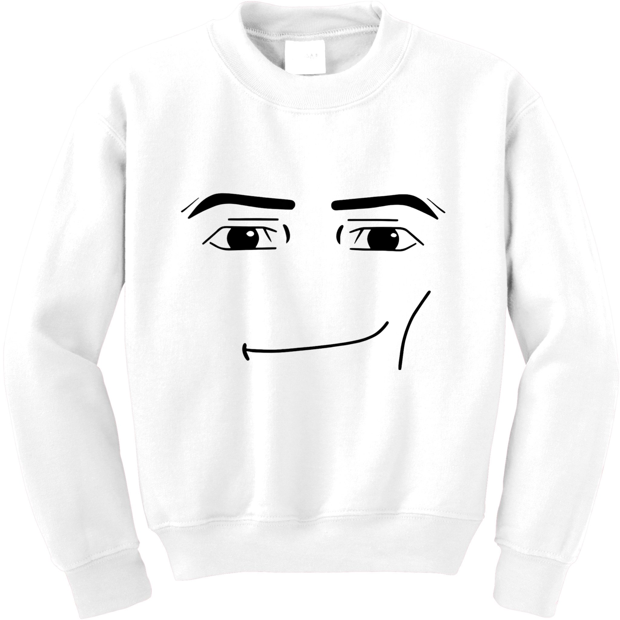 Foblox Man Face Meme Funny Costume Tees Kids Sweatshirt