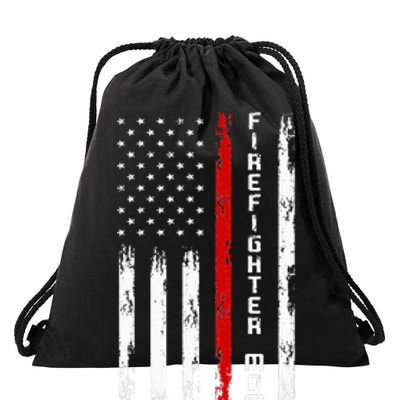 Firefighter Mom Firefighter Drawstring Bag