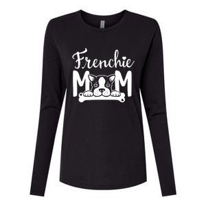 Frenchie Mom Womens Cotton Relaxed Long Sleeve T-Shirt