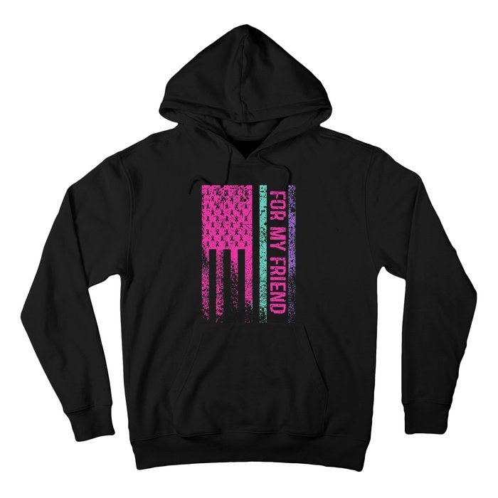 For My Friend Thyroid Cancer Awareness Hoodie