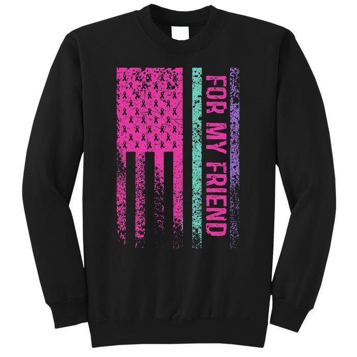 For My Friend Thyroid Cancer Awareness Sweatshirt