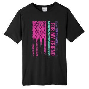 For My Friend Thyroid Cancer Awareness Tall Fusion ChromaSoft Performance T-Shirt