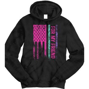 For My Friend Thyroid Cancer Awareness Tie Dye Hoodie