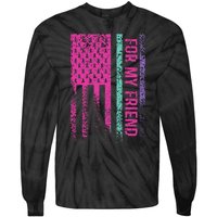 For My Friend Thyroid Cancer Awareness Tie-Dye Long Sleeve Shirt