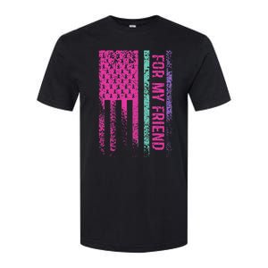 For My Friend Thyroid Cancer Awareness Softstyle CVC T-Shirt