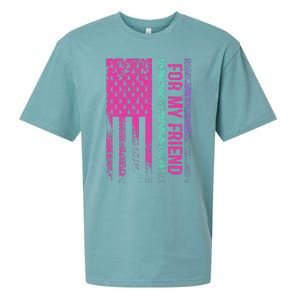 For My Friend Thyroid Cancer Awareness Sueded Cloud Jersey T-Shirt