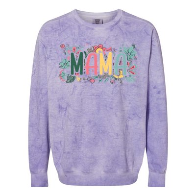 Floral Mama Colorblast Crewneck Sweatshirt