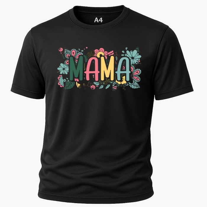 Floral Mama Cooling Performance Crew T-Shirt