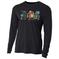 Floral Mama Cooling Performance Long Sleeve Crew