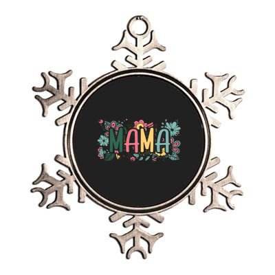 Floral Mama Metallic Star Ornament