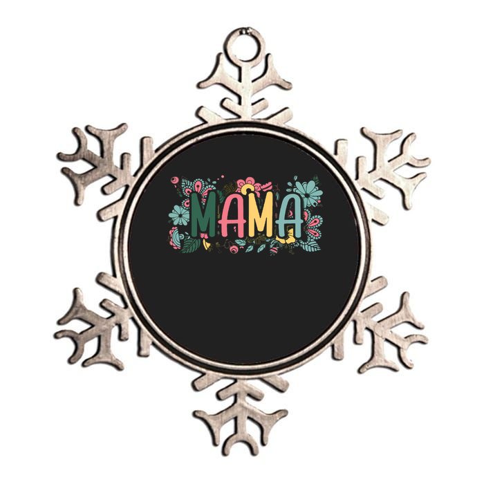 Floral Mama Metallic Star Ornament