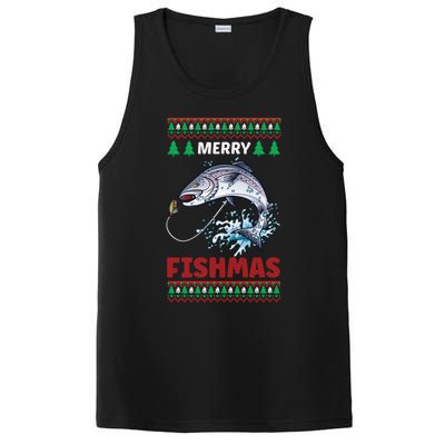 Funny Merry Fishmas Christmas Cool Gift PosiCharge Competitor Tank