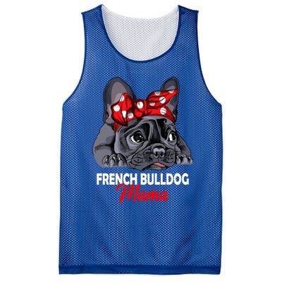 Frenchie Mama French Bulldog Dog Mom Gift Mesh Reversible Basketball Jersey Tank