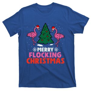 Flamingo Merry Flocking Christmas Funny Xmas Cute Gift T-Shirt