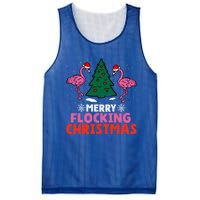 Flamingo Merry Flocking Christmas Funny Xmas Cute Gift Mesh Reversible Basketball Jersey Tank