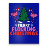 Flamingo Merry Flocking Christmas Funny Xmas Gift Poster