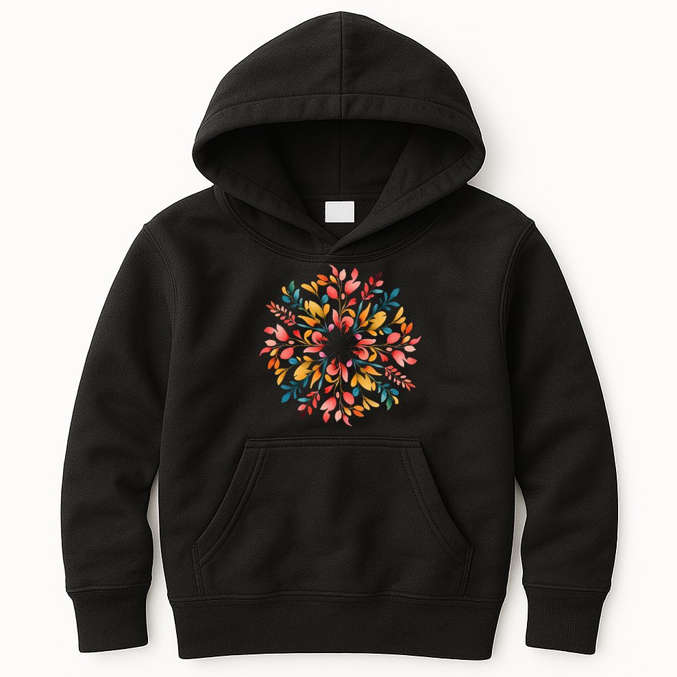 Floral Mandala Flower Cute Spring Gifts For Florists  Women Kids Hoodie