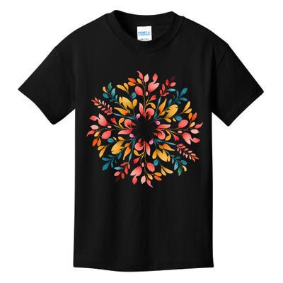 Floral Mandala Flower Cute Spring Gifts For Florists  Women Kids T-Shirt
