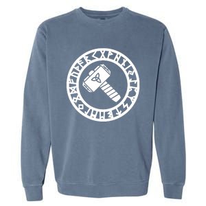 Futhark Mjolnir Garment-Dyed Sweatshirt