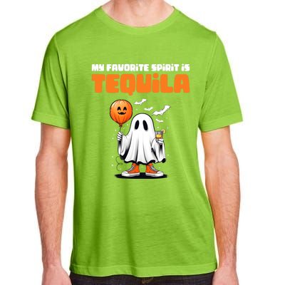 Funny My Favorite Spirit Is Tequila Spooky Halloween Ghost Gift Adult ChromaSoft Performance T-Shirt