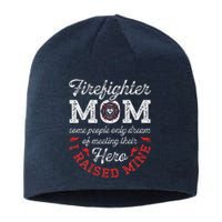 Firefighter Mom Firewoman Proud Moms MotherS Day Vintage Sustainable Beanie