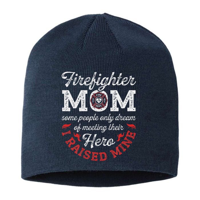 Firefighter Mom Firewoman Proud Moms MotherS Day Vintage Sustainable Beanie