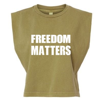 Freedom Matters Garment-Dyed Women's Muscle Tee