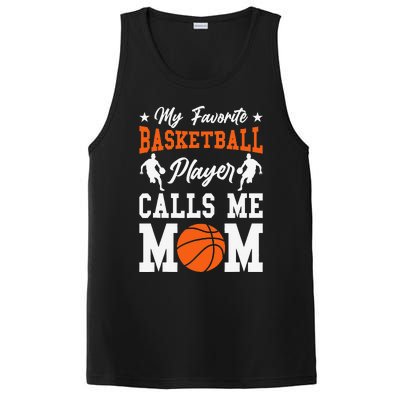 Funny My Favorite Basketball Player Calls Mom PosiCharge Competitor Tank