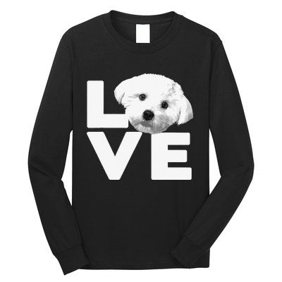 Funny Maltese For Dog Lover Groomer Owner Puppy Long Sleeve Shirt