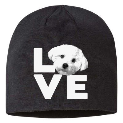 Funny Maltese For Dog Lover Groomer Owner Puppy Sustainable Beanie