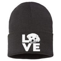 Funny Maltese For Dog Lover Groomer Owner Puppy Sustainable Knit Beanie